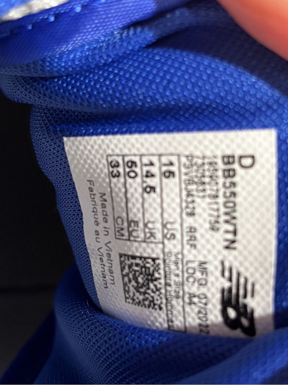 New Balance Lakers Men's 550 shoes - Picture 6 of 6